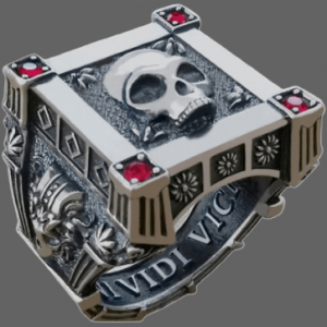 Bague Tete de mort Illuminati